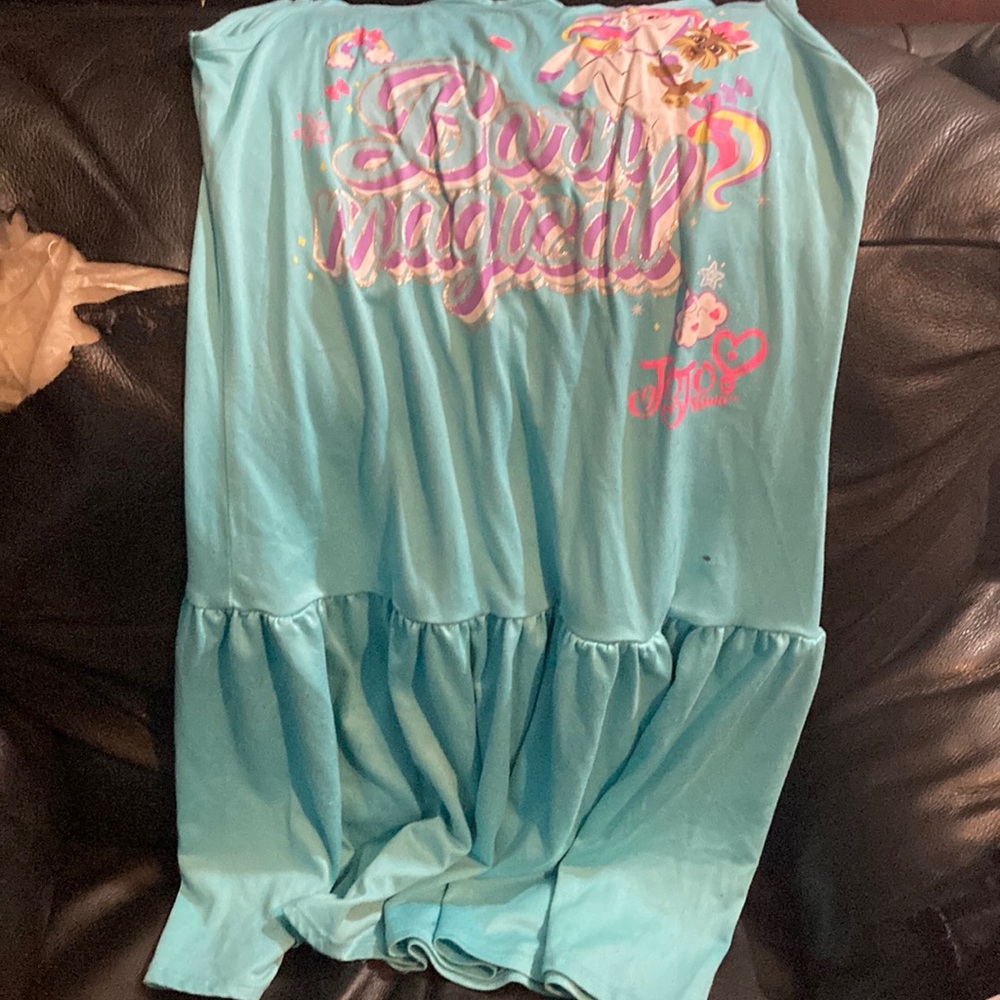 Jojo siwa blue girls, casual dress size large 10/12